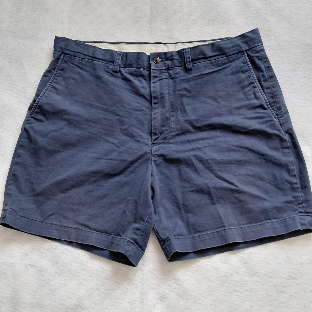 Polo Ralph Lauren Mens Chino Shorts Stretch Classic Fit Navy Blue Casual Golf